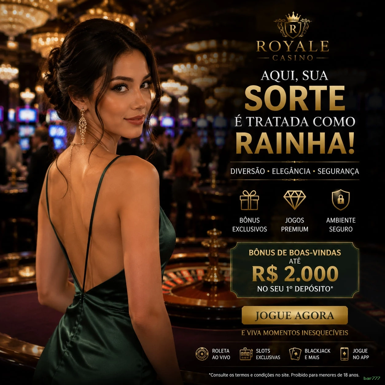 Aplicativo móvel bar777 para iOS e Android